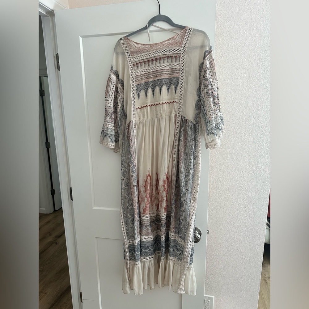 Bohemian Patterned Maxi Dress - Anthropologie